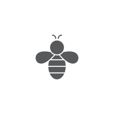 Arı kavramlar Logo vektör grafik soyut şablon izole beyaz arka plan