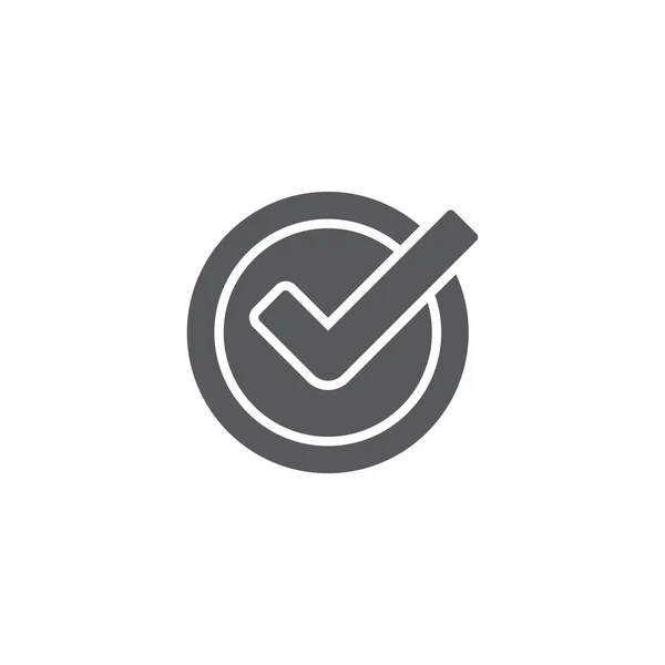 Check Time Icon Elemento de diseño de logotipo aislado sobre fondo blanco — Archivo Imágenes Vectoriales