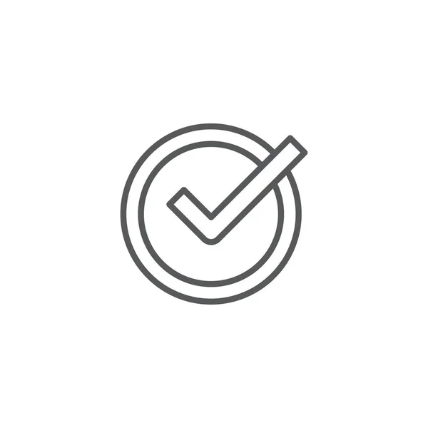 Check time icon logo design element geïsoleerd op witte achtergrond — Stockvector