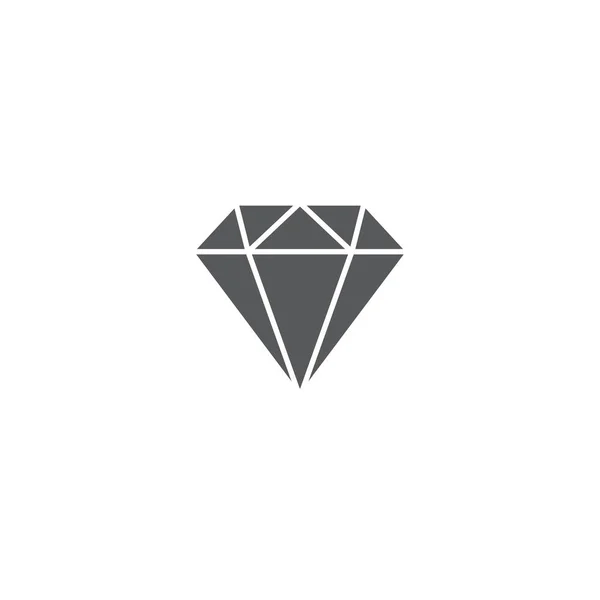 Icona linea diamante, segno vettoriale contorno, pittogramma in stile lineare isolato su bianco. Simbolo pietra preziosa, illustrazione logo. — Vettoriale Stock