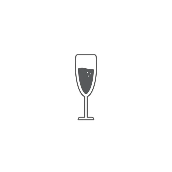 Drink üveg vektor ikon izolált fehér háttér — Stock Vector