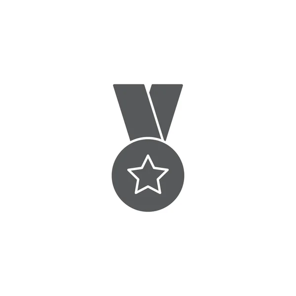Premio Badge icona vettoriale disegno illustrazione isolato su bianco — Vettoriale Stock