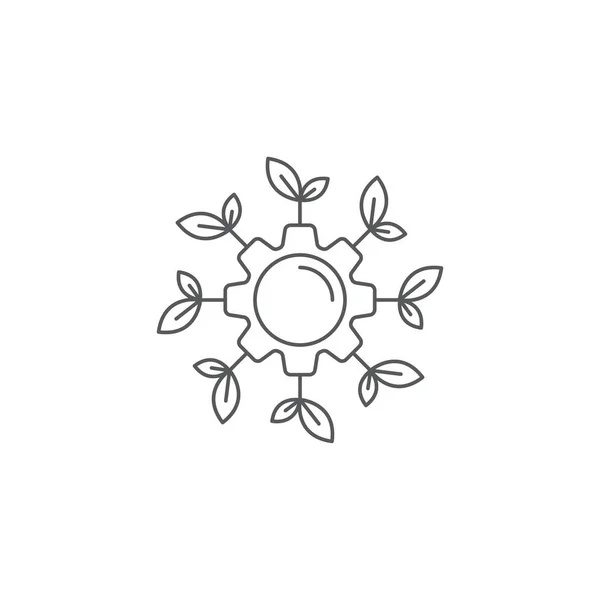 Biały ikona ilustracja koncepcja na białym tle projekt roślina uprawa wektor — Wektor stockowy