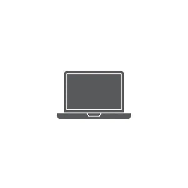 Laptop pictogram in trendy platte stijl geïsoleerd op witte achtergrond. — Stockvector