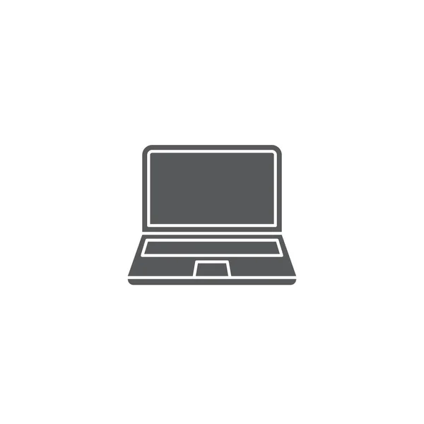 Laptop pictogram in trendy platte stijl geïsoleerd op witte achtergrond. — Stockvector