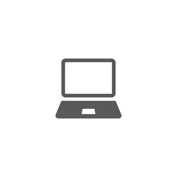 Laptop pictogram in trendy platte stijl geïsoleerd op witte achtergrond. — Stockvector