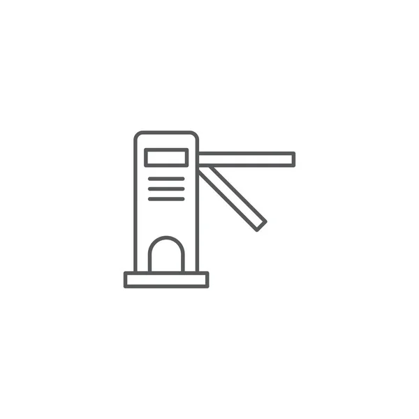 Access Door Vector Icon Concept Design isoliert auf weißem Hintergrund — Stockvektor