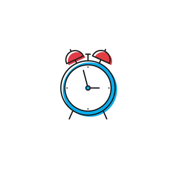 Alarm clock vector icon concept design isolated on white background — Stock Vector