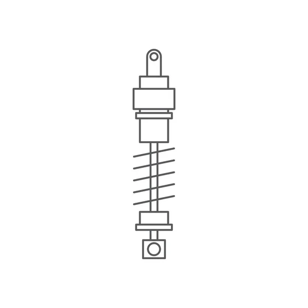 Concept d'icône vectorielle de suspension de voiture, conception isolée sur fond blanc — Image vectorielle