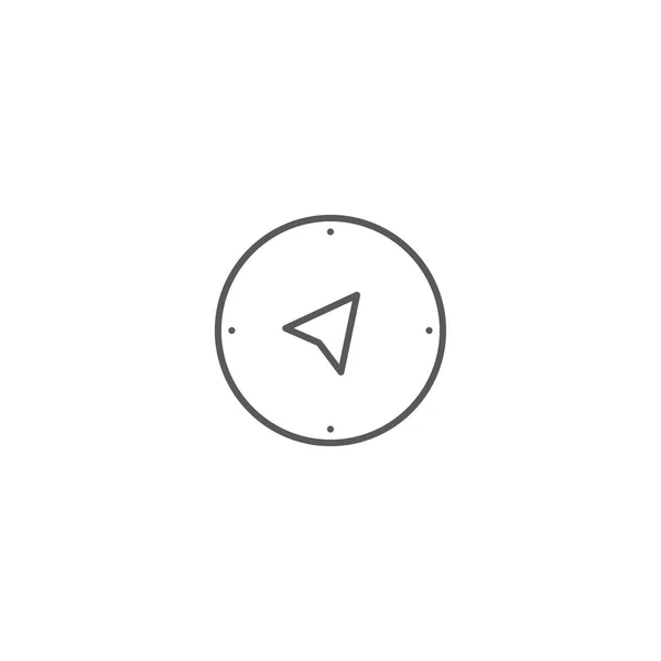 Kompass-Vektor-Icon-Konzept Design isoliert auf weißem Hintergrund — Stockvektor