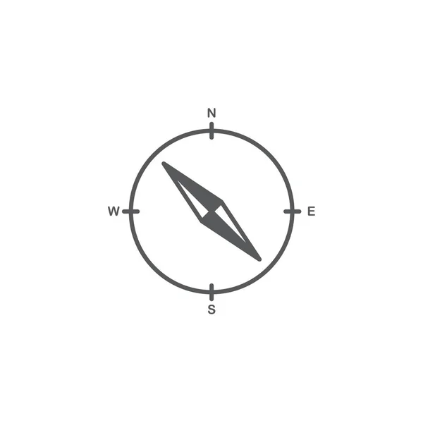 Kompas ikona Vektor koncepce izolovaný na bílém pozadí — Stockový vektor