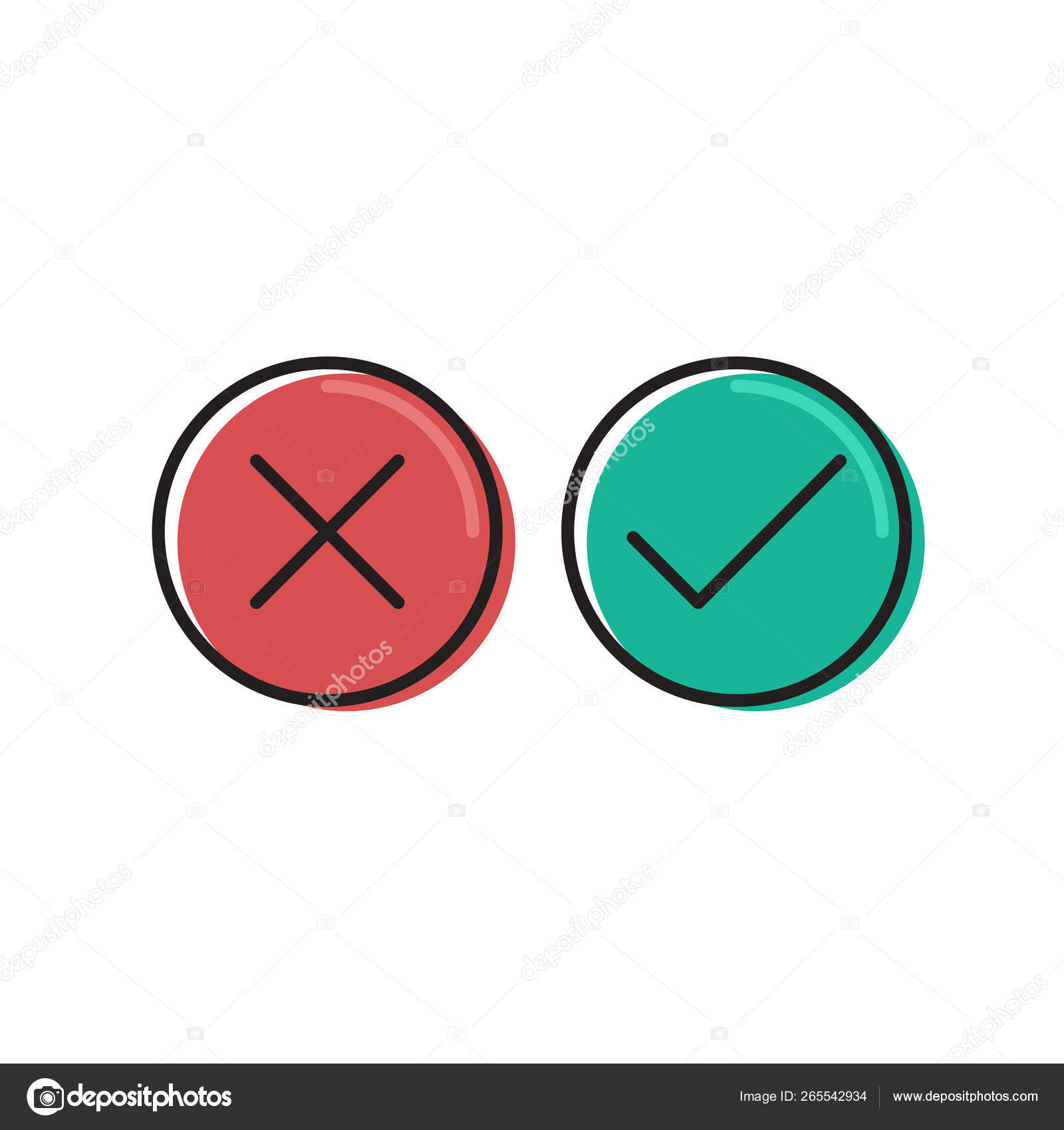 Green Tick And Red Cross Check Marks Vector Icon Isolated On White Background Vector Image By C Adylee96 Gmail Com Vector Stock Green Tick And Red Cross Check Marks Vector Icon Isolated On White Background Vector Image By C Adylee96 Gmail Com Vector Stock