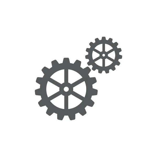 Engranaje vector icono concepto, aislado sobre fondo blanco — Vector de stock