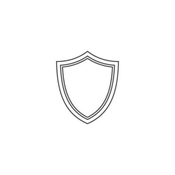 Shield or guard vector icon concept, isolated on white background — Stock Vector