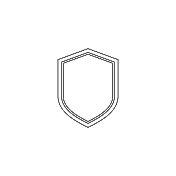 Shield oder Guard Vector Icon Konzept, isoliert auf weißem Hintergrund — Stockvektor