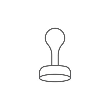 damga vektör simgesi kavramı, beyaz arka plan üzerinde izole