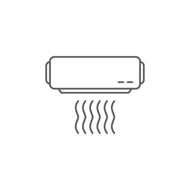 klima vektör simgesi kavramı, beyaz arka plan üzerinde izole
