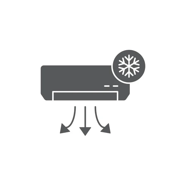 Klimaanlage Vektor-Icon-Konzept, isoliert auf weißem Hintergrund — Stockvektor