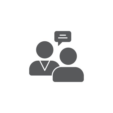 beyaz arka plan üzerinde izole danışmanlık vektör simgesi kavramı