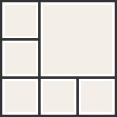 Fotoğraf kolaj çerçeveleri. Vintage Fotoğraf albümü, uygulama şablonu