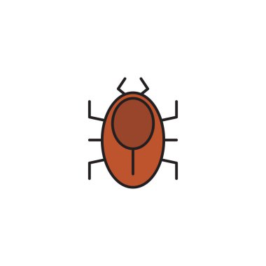 akar haşere vektör simgesi kavramı, beyaz arka plan üzerinde izole