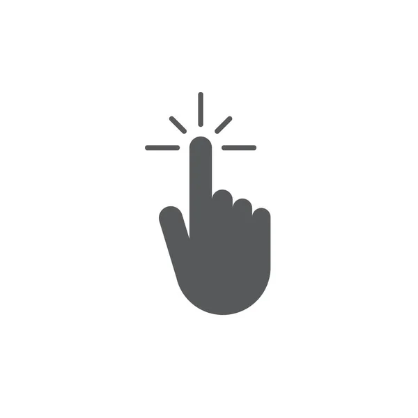 Premium Vector  Hand click icon in trendy outline style design. vector  graphic illustration. click symbol for website design, logo, app, and ui.