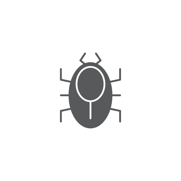 Mite pest vector icon concept, isolated on white background — Stock Vector