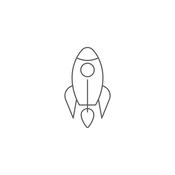 Ikona rakiety wektor koncepcja, na białym tle — Wektor stockowy