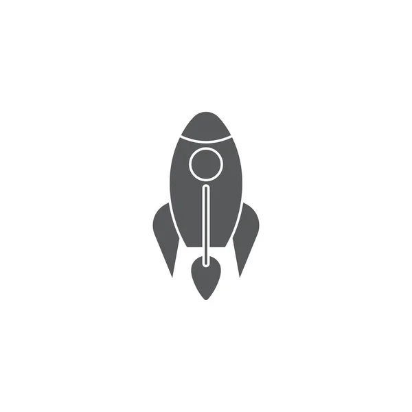 Concept d'icône vectorielle fusée, isolé sur fond blanc — Image vectorielle