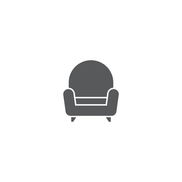 Sofa, Couch-Vektor-Icon-Konzept, isoliert auf weißem Hintergrund — Stockvektor