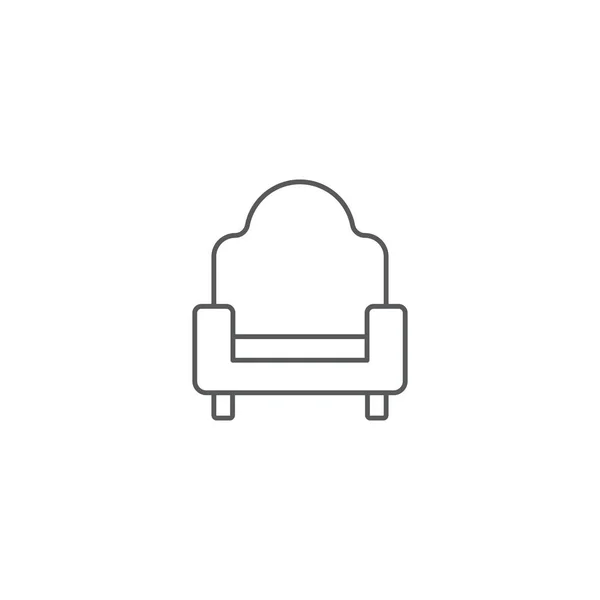 Sofa, couch vector icon concept, isolated on white background — Stock Vector