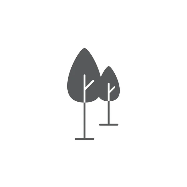 Tree Vector Icon concept, geïsoleerd op witte achtergrond — Stockvector