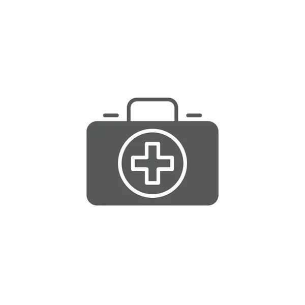 Trousse de premiers soins icône vectorielle, isolé sur fond blanc — Image vectorielle