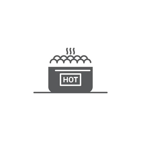 Hot Hot Tub Tub vector pictogram geïsoleerd op witte achtergrond — Stockvector