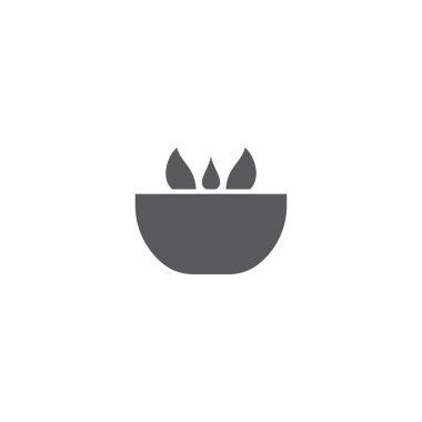 Salata kase vektör simgesi beyaz arka plan üzerinde izole