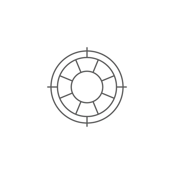 Векторная иконка Lifebuoy, выделенная на белом фоне — стоковый вектор