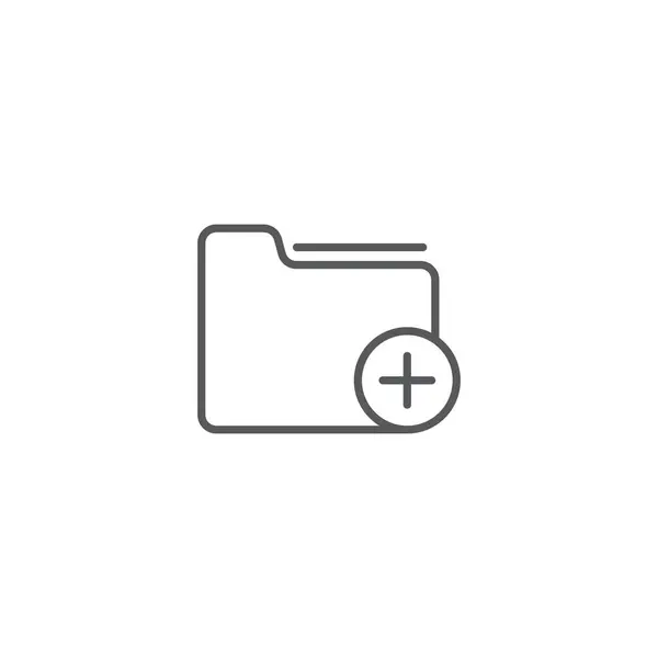 Añadir nuevo icono vectorial aislado sobre fondo blanco — Archivo Imágenes Vectoriales