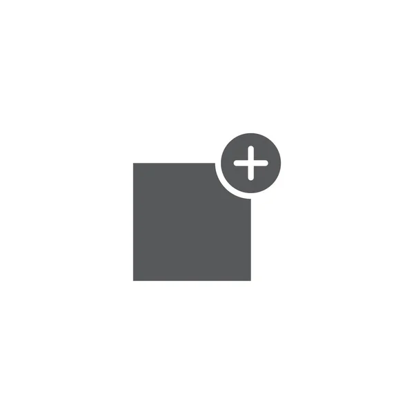 Añadir nuevo icono vectorial aislado sobre fondo blanco — Archivo Imágenes Vectoriales