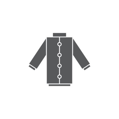 Laboratuvar kat vektör simgesi simgesi beyaz arka plan üzerinde izole