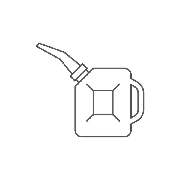 Aceite galón vector icono símbolo aislado sobre fondo blanco — Vector de stock