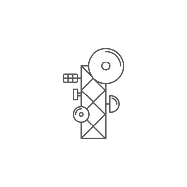 Radyo Anten vektör simgesi simgesi beyaz arka planda yalıtılmış