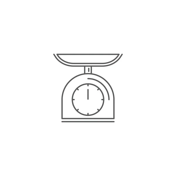 Balance icône vectorielle symbole d'objet isolé sur fond blanc — Image vectorielle