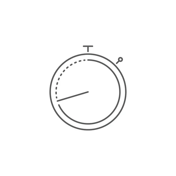 Σύμβολο του διανυσματικού διάνυσμα χρονοδιακόπτη απομονωμένο σε λευκό φόντο — Διανυσματικό Αρχείο
