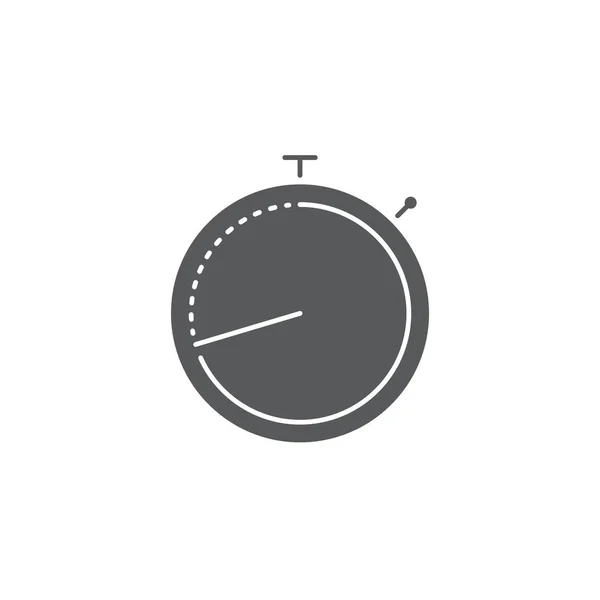 Timer vector pictogram symbool geïsoleerd op witte achtergrond — Stockvector