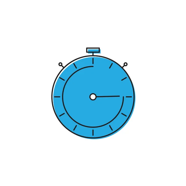 Timer vector pictogram symbool geïsoleerd op witte achtergrond — Stockvector