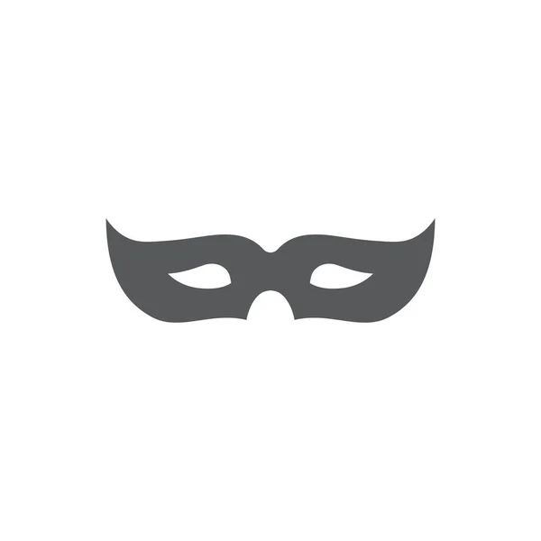 Carnival mask vektor ikon symbol isolerad på vit bakgrund — Stock vektor