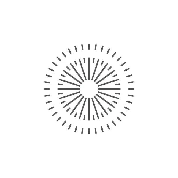 Sparkle simbolo icona vettoriale fuochi d'artificio isolato su sfondo bianco — Vettoriale Stock