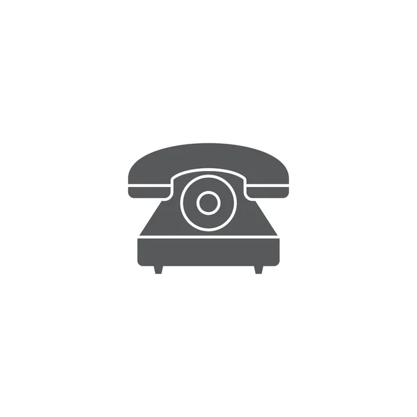 Teléfono icono vector símbolo aislado sobre fondo blanco — Archivo Imágenes Vectoriales