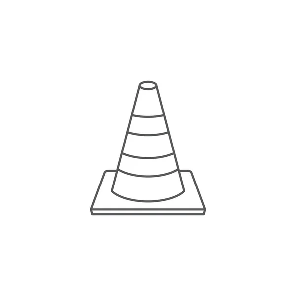 Trafikkon vektor ikon symbol isolerad på vit bakgrund — Stock vektor
