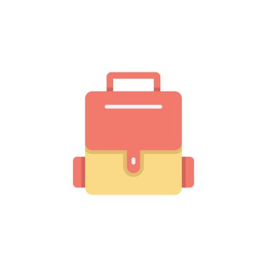 Bebek çantası vektör simgesi modası beyaz arkaplanda izole